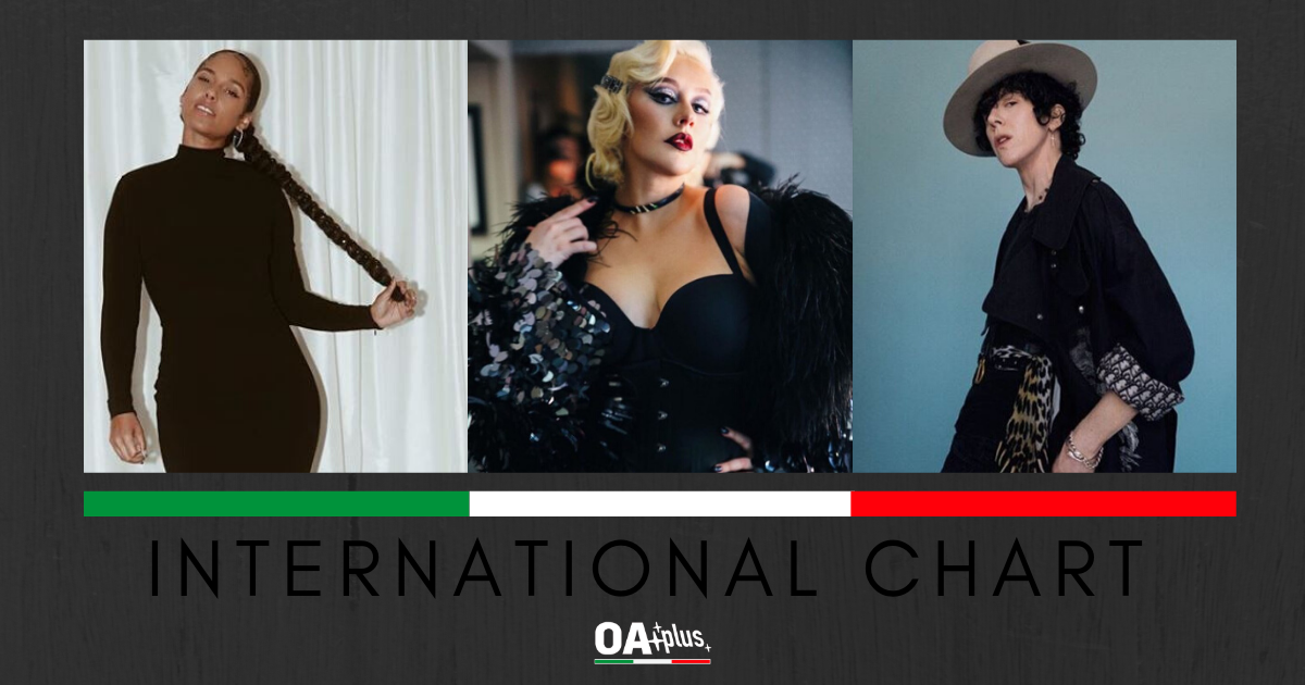 OA PLUS, INTERNATIONAL CHART (week 5 / 2019). Christina Aguilera vola in alto con Alicia Keys e LP: tripudio di voci femminili
