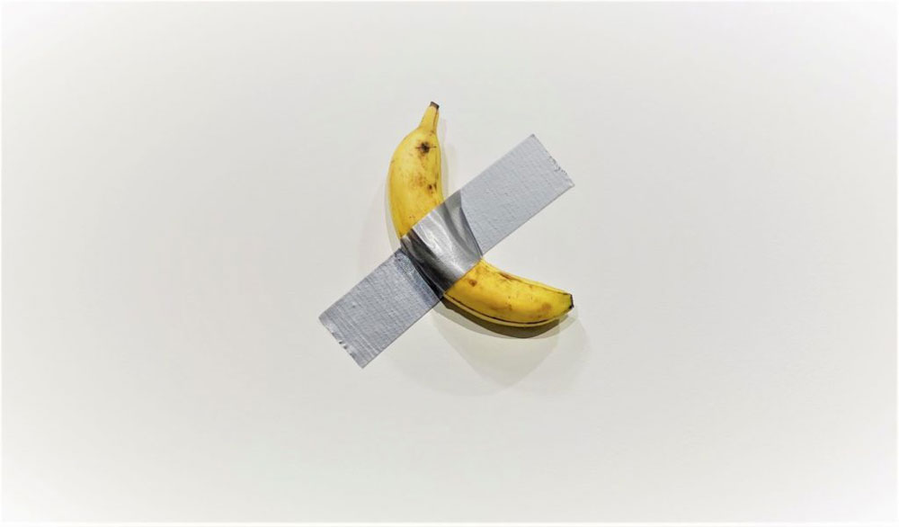 Rubrica, Arte. Ecco &#8220;Comedian&#8221;, una banana attaccata al muro: l&#8217;ultima provocazione di Maurizio Cattelan