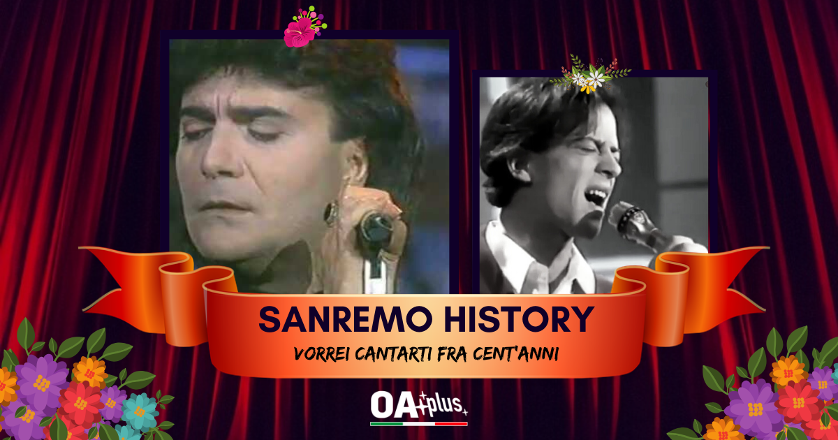Renato Zero vince su Raf con "Spalle al muro" - Sanremo History Vorrei cantarti fra cent'anni