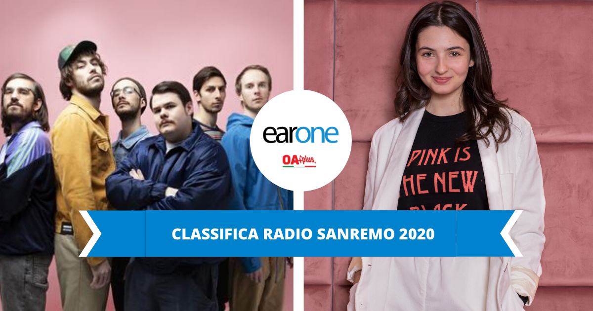 EARONE SANREMO 2020: CLASSIFICA PASSAGGI RADIO AGGIORNATA