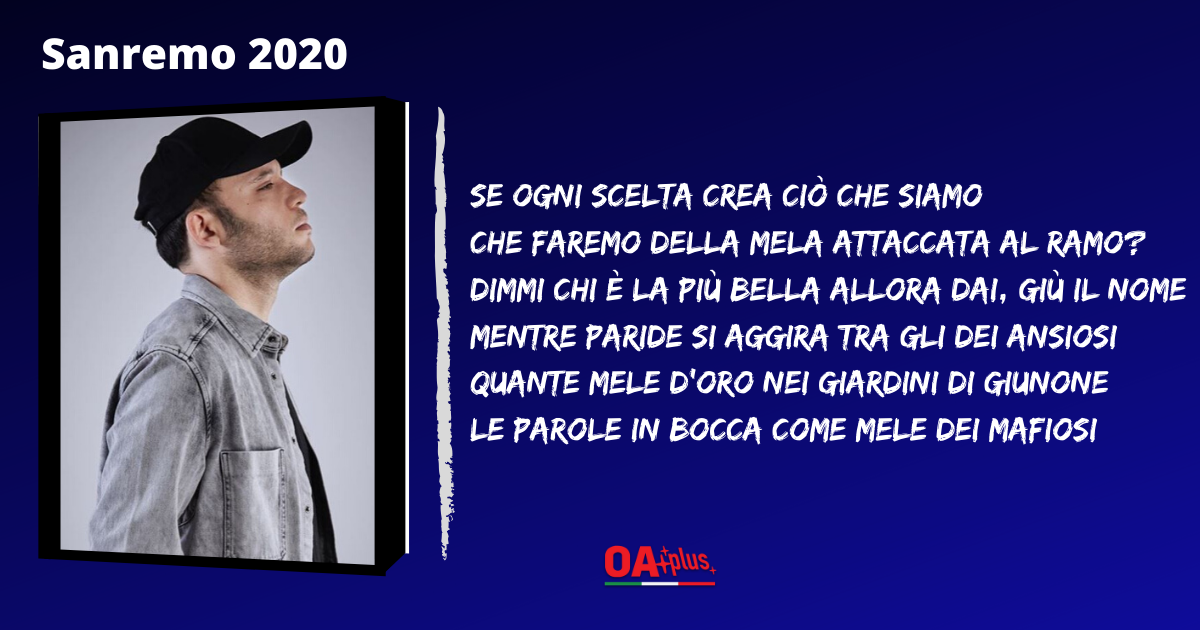 Rancore a Sanremo 2020: ecco il testo e gli autori di "Eden"