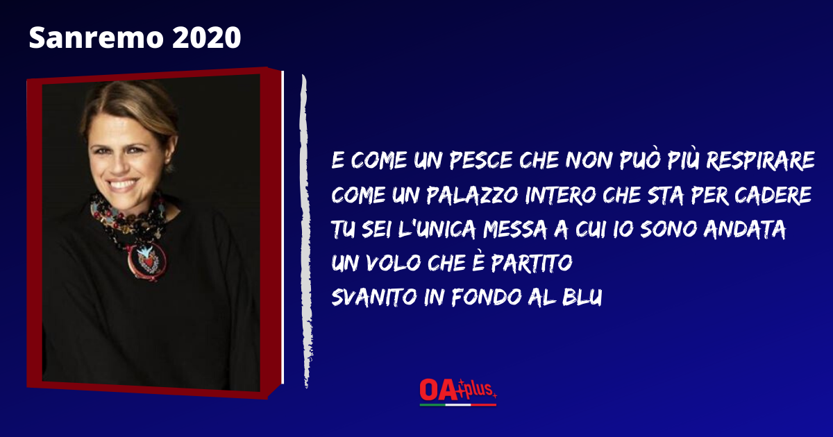 Tosca, Sanremo 2020: ecco il testo e l'autore della canzone