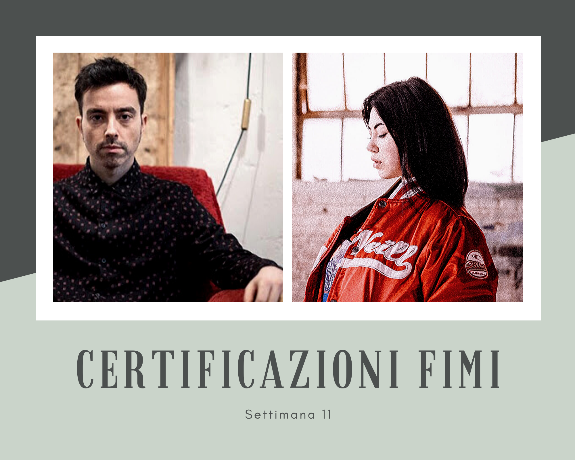 CERTIFICAZIONI FIMI - SETTIMANA 11 - 2020 - DIODATO e ANNA