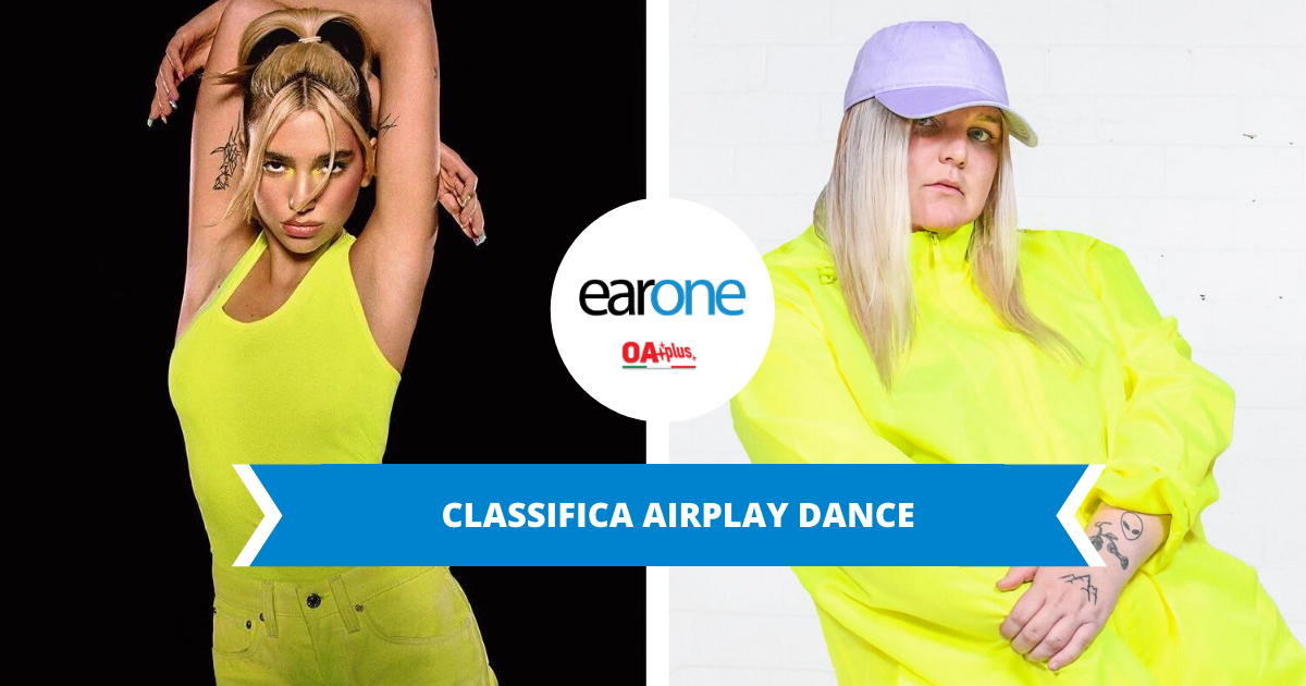 airplay dance earone classifica: Goldstone primi, Dualipa alla 2 e alla 4, Tones and I alla 5