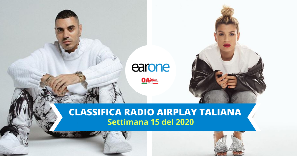 classifica radio canzoni italiane settimana 15 2020 earone_ marracash guadagna la 1, emma entra in top 10 (1)