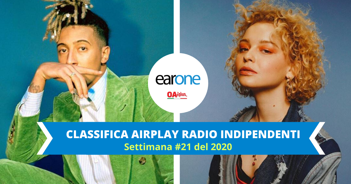 airplay canzoni indie earone: millie turner sale sul podio, Ghali stabile al vertice