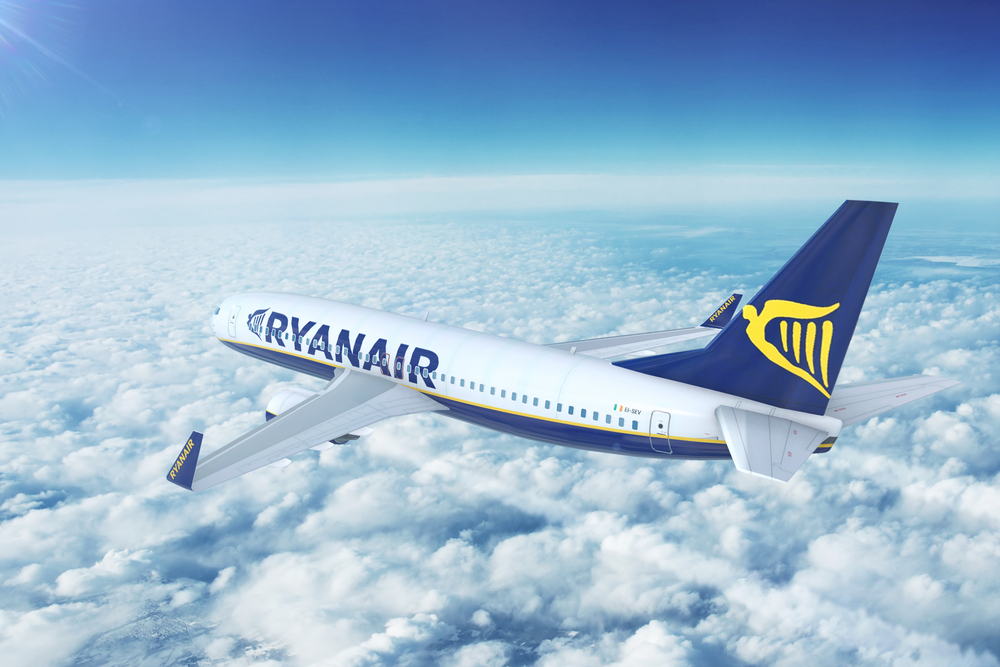 Aereo Ryanair in volo