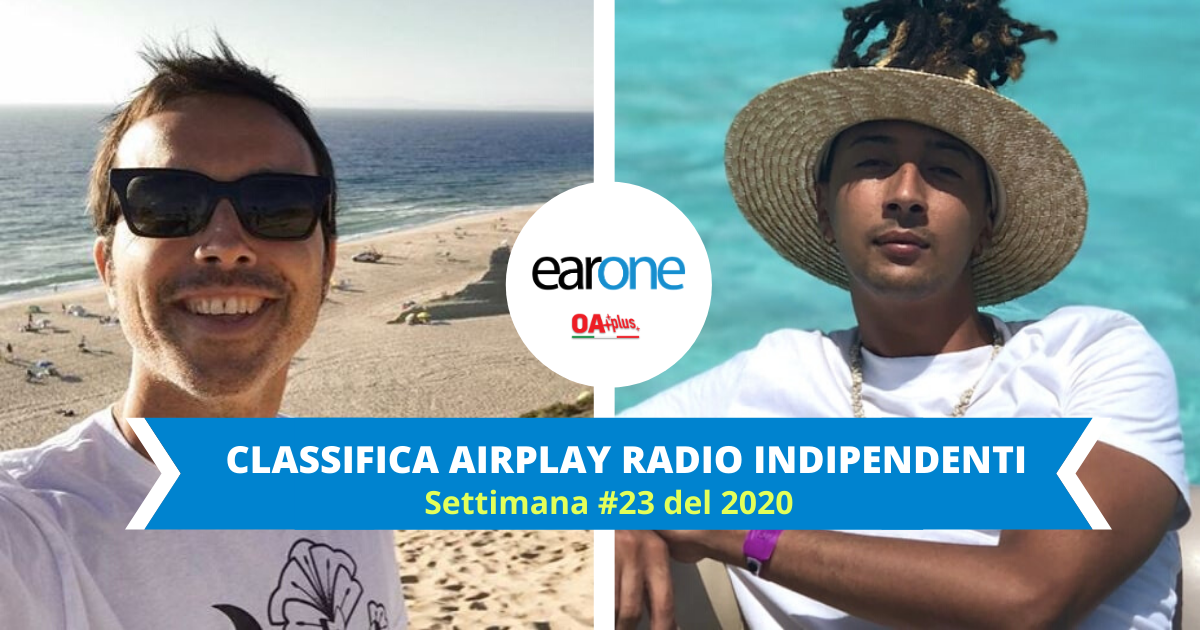 classifica radio indipendenti airplay earone, settimana 23 del 2020: Ghali in testa