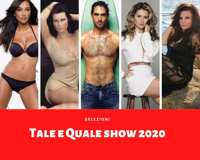 Tale e Quale Show 2020 - Selezioni: Juliana Moreira, Manuela Arcuri, Sergio Muniz, Debora Caprioglio, Francesca Alotta Carlo Conti, Rai 1