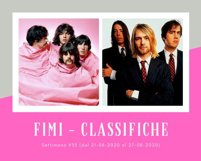 Classifiche FIMI, week 35: Il rock dei Pink Floyd e Nirvana suona in vinile. Tormentoni e rapper acquistati in digitale