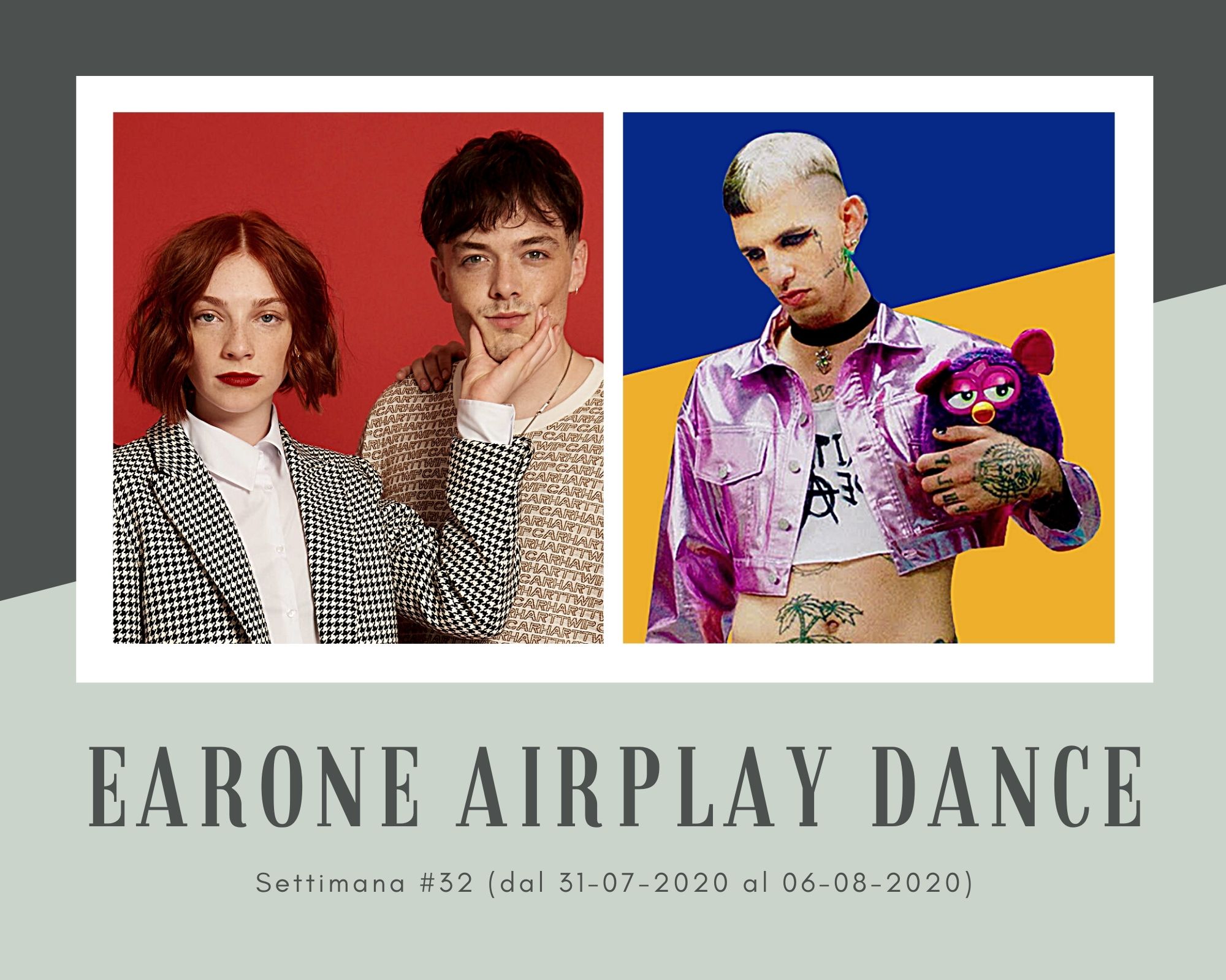 Classifica Radio EarOne Airplay Dance, week 32: è l’estate di “Hypnotized”. Purple Disco Machine & Sophie and the Giants imbattuti, Achille Lauro avanza
