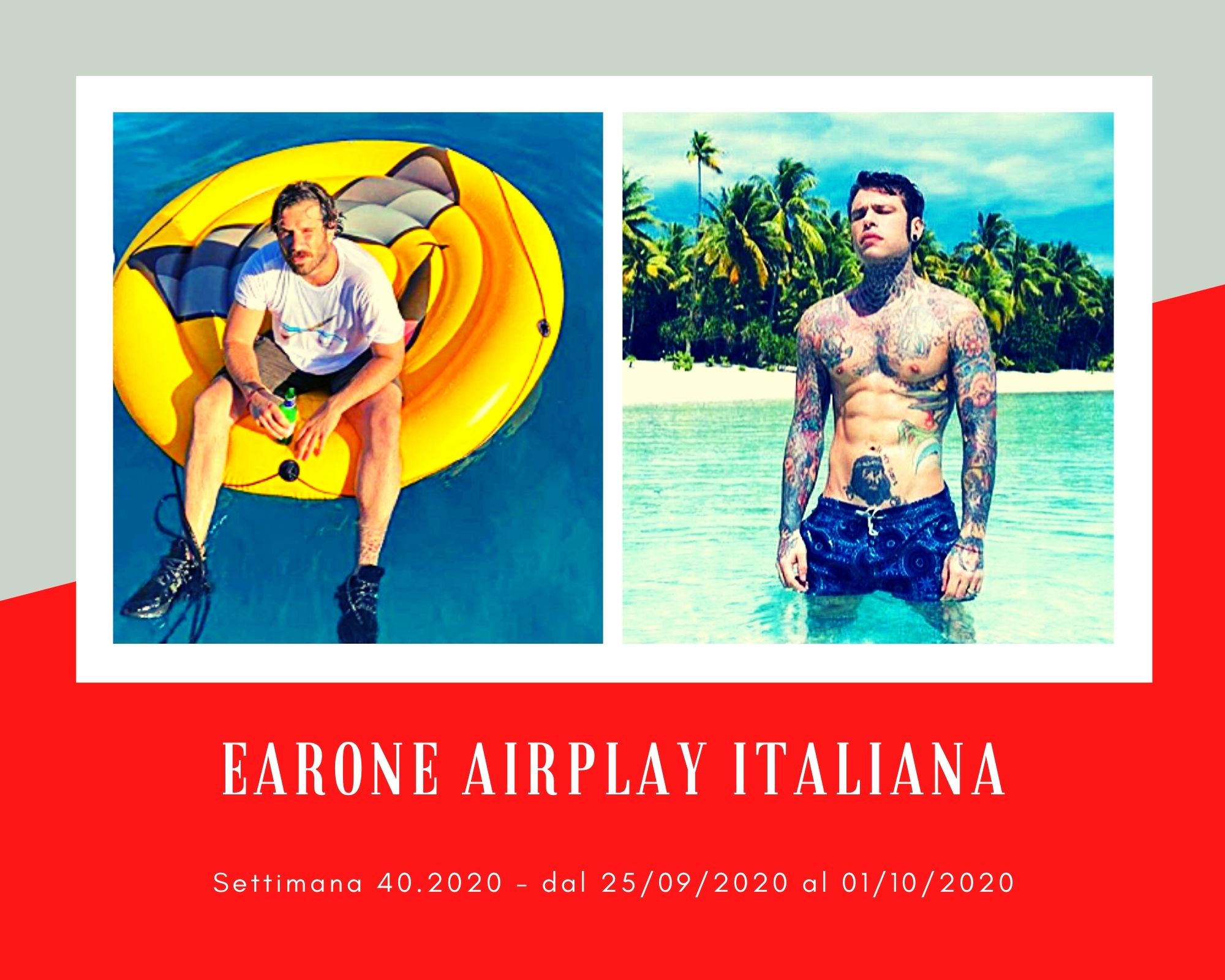 Classifica Radio EarOne Airplay Italiana, week 40: Tommaso Paradiso insidia Emma, Tiromancino e Fedez avanzano