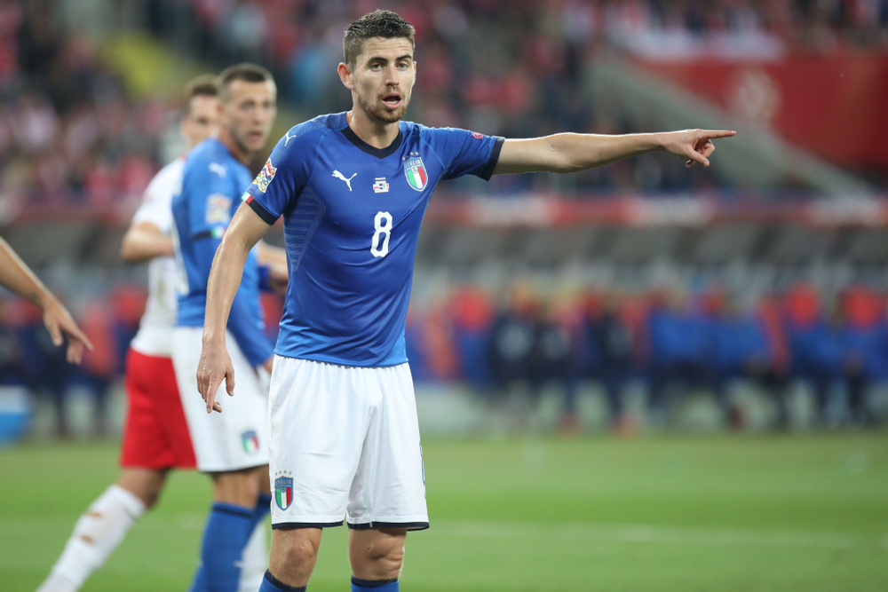 Italia Moldavia amichevole, nella foto Jorginho