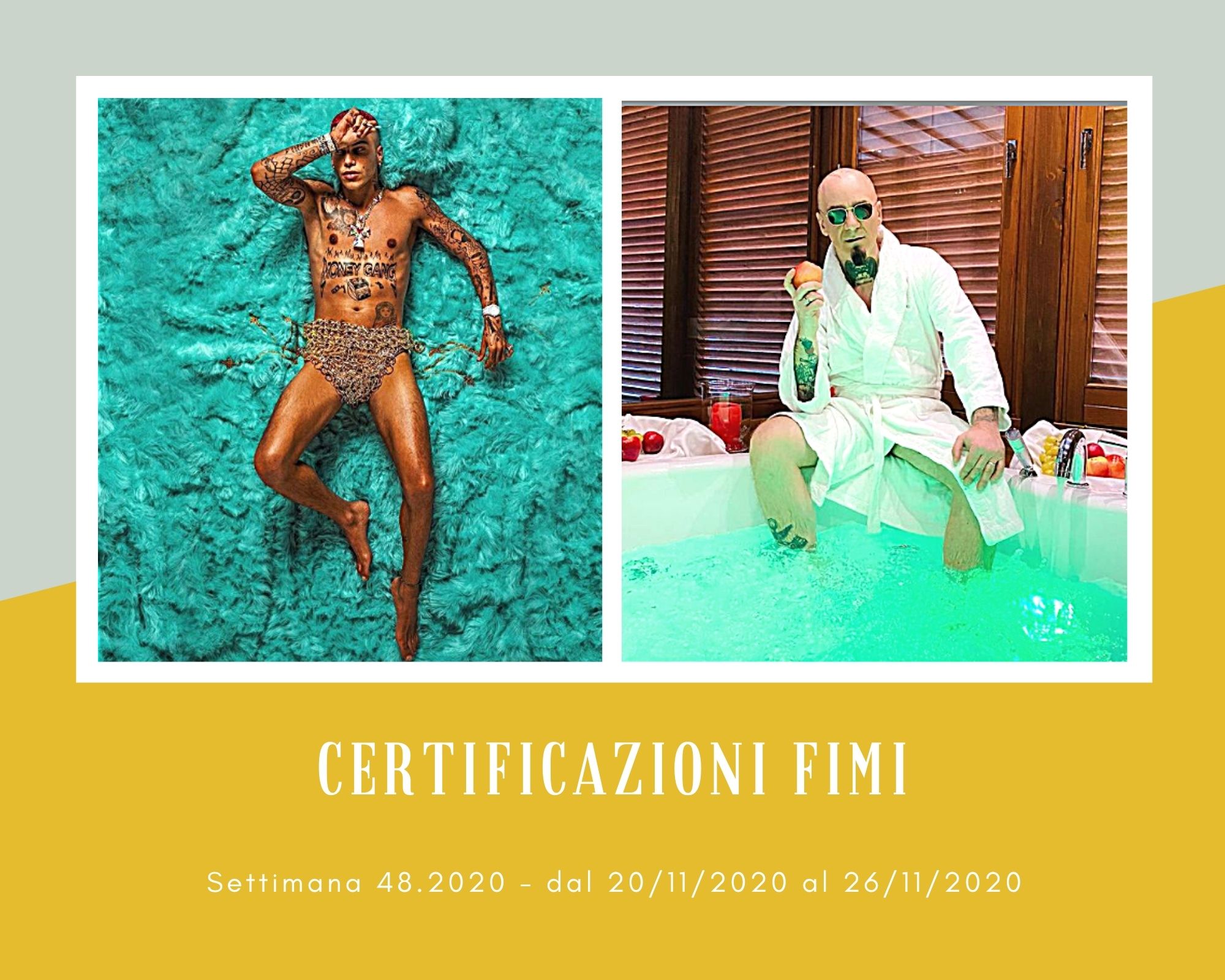 Certificazioni FIMI, week 48. Sfera Ebbasta più famoso di J-Ax