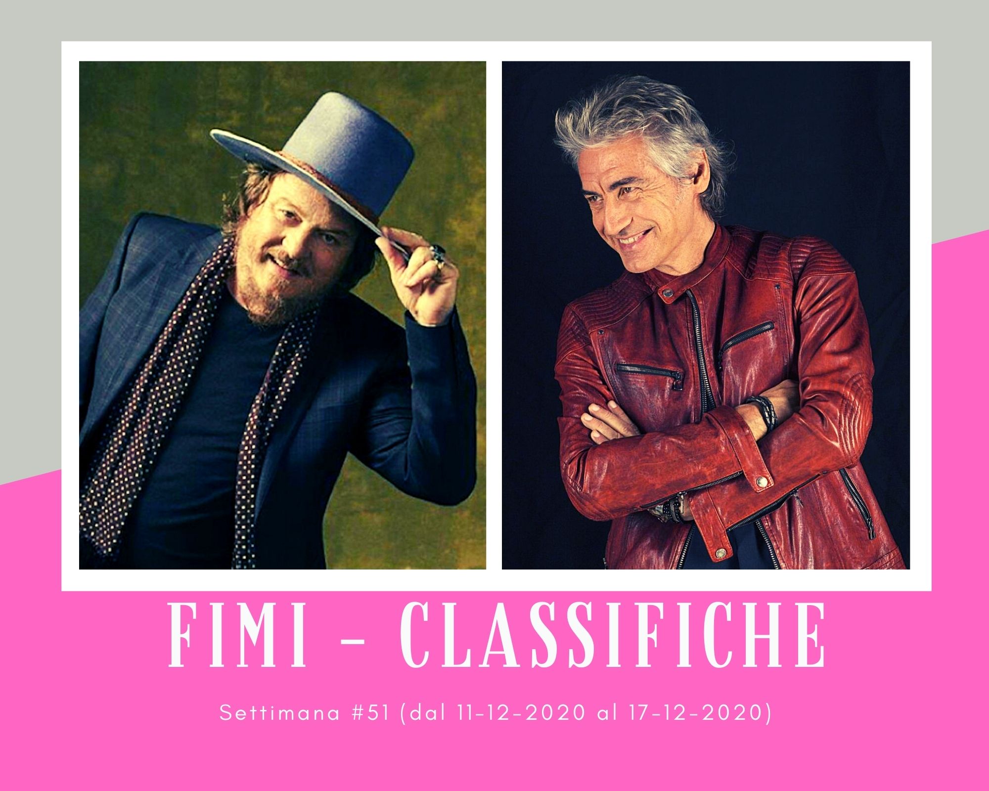 Classifiche FIMI, week 51. Zucchero, Ligabue e Claudio Baglioni, il cantautorato vintage sotto l&#8217;albero di Natale