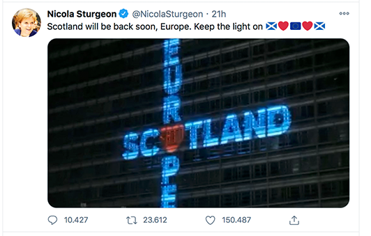 Scozia, premier Sturgeon: “Torneremo presto, Europa”