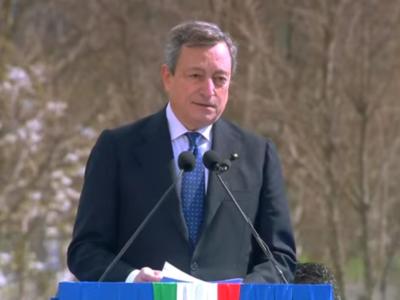 Giornata nazionale vittime del Covid, Draghi a Bergamo: “Non possiamo abbracciarci ma questo è il giorno in cui dobbiamo sentirci tutti più uniti”