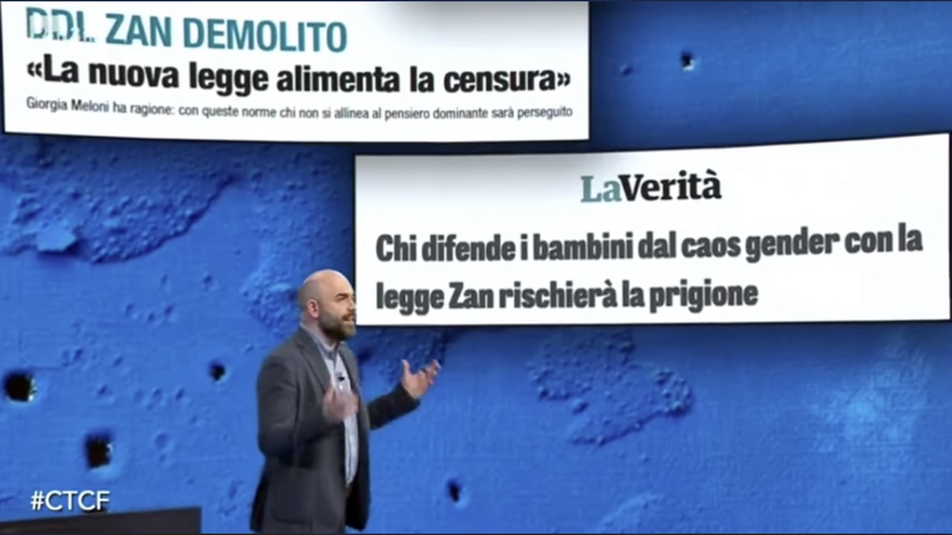 Roberto Saviano a “Che Tempo Che Fa” difende il DDL Zan dalle fake news: “È mancata una cultura per contrastare le discriminazioni” – VIDEO