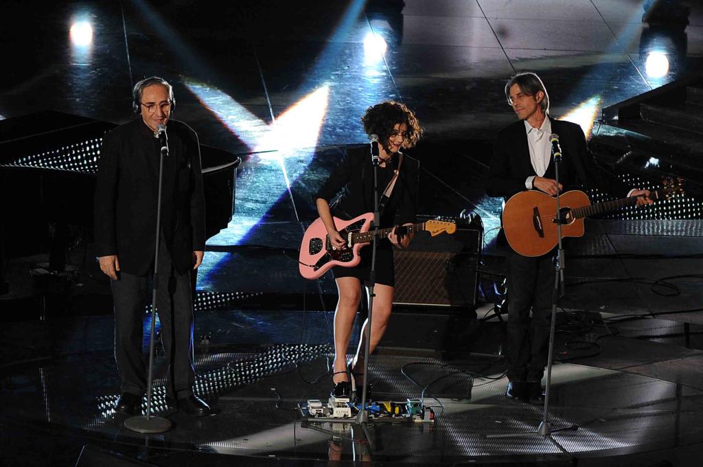 Luca Madonia con Franco Battiato e Carmen Consoli