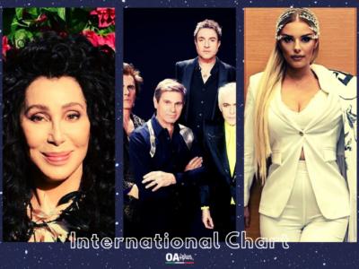 OA PLUS INTERNATIONAL CHART (WEEK 21/2021): tante novità e sul podio con Anxhela Peristeri i big Duran Duran e Cher