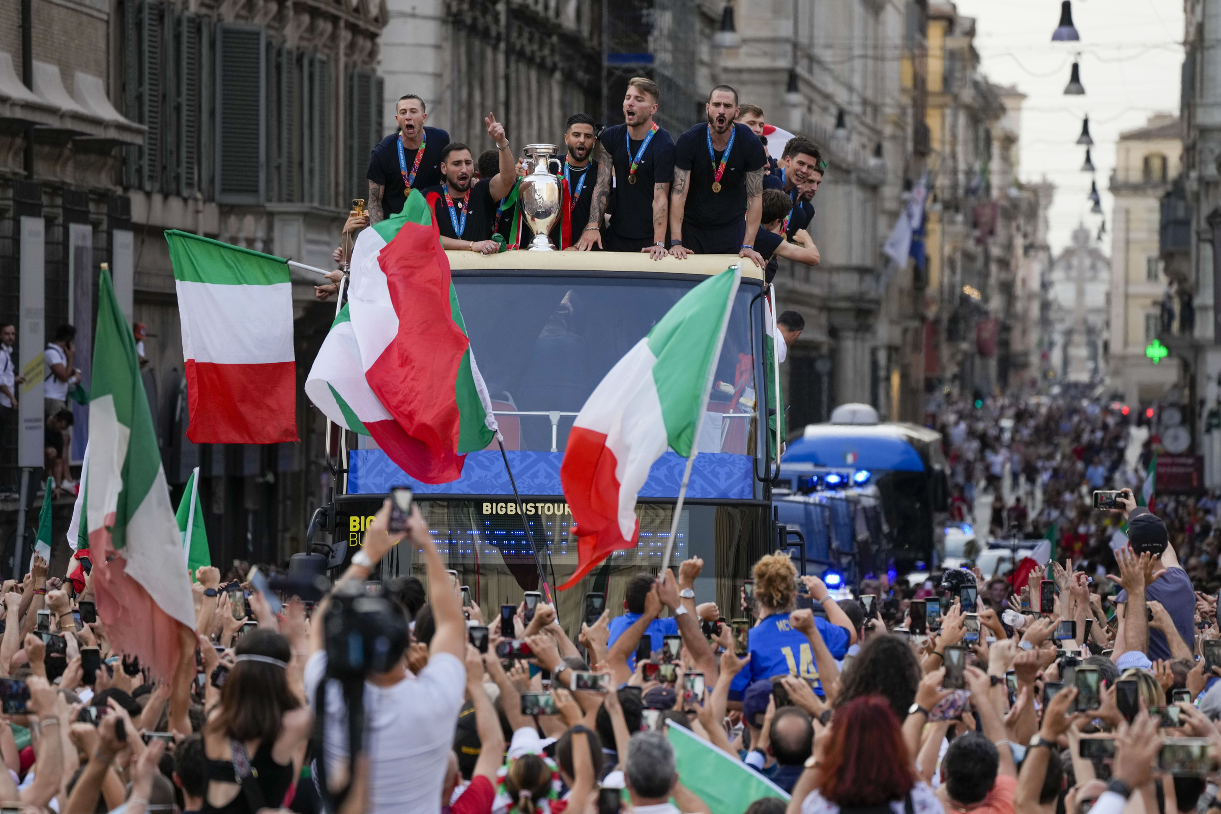 Roma, EURO 2020 festeggiamenti