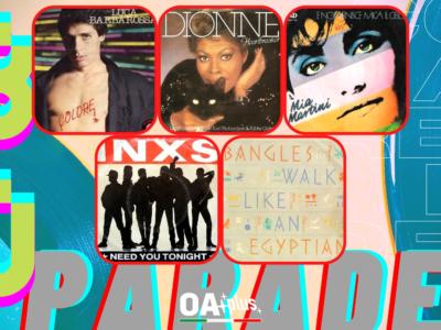 Rubrica, 80PARADE. Luca Barbarossa, Dionne Warwick, Mia Martini, INXS, Bangles