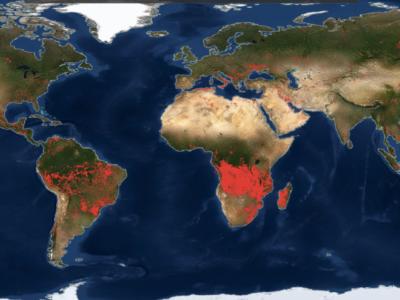 Mondo in fiamme nelle immagini del satellite della Nasa