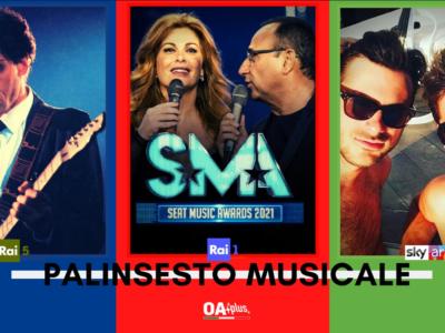 Rubrica, PALINSESTO MUSICALE: Franco Battiato, Seat Music Awards, 2 Cellos