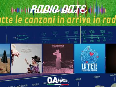RADIO DATE del 3 settembre. Carmen Consoli, Davide Van De Sfroos & Zucchero, Duran Duran, Francesco Gabbani, Abba