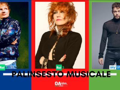 Rubrica, PALINSESTO MUSICALE: Ed Sheeran, Fiorella Mannoia, X Factor 2021
