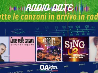 RADIO DATE del 5 novembre. Arisa, Coez, Negrita, U2, La Camba