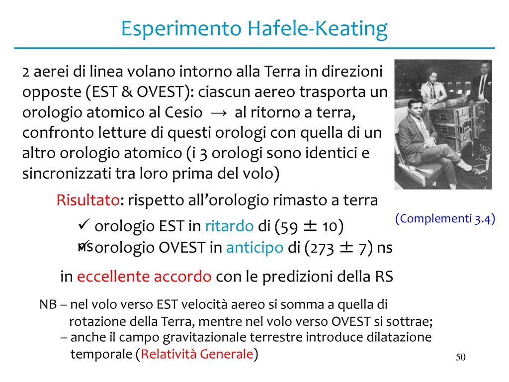 Slide sulla Relatività Speciale a cura di Danilo Babusci