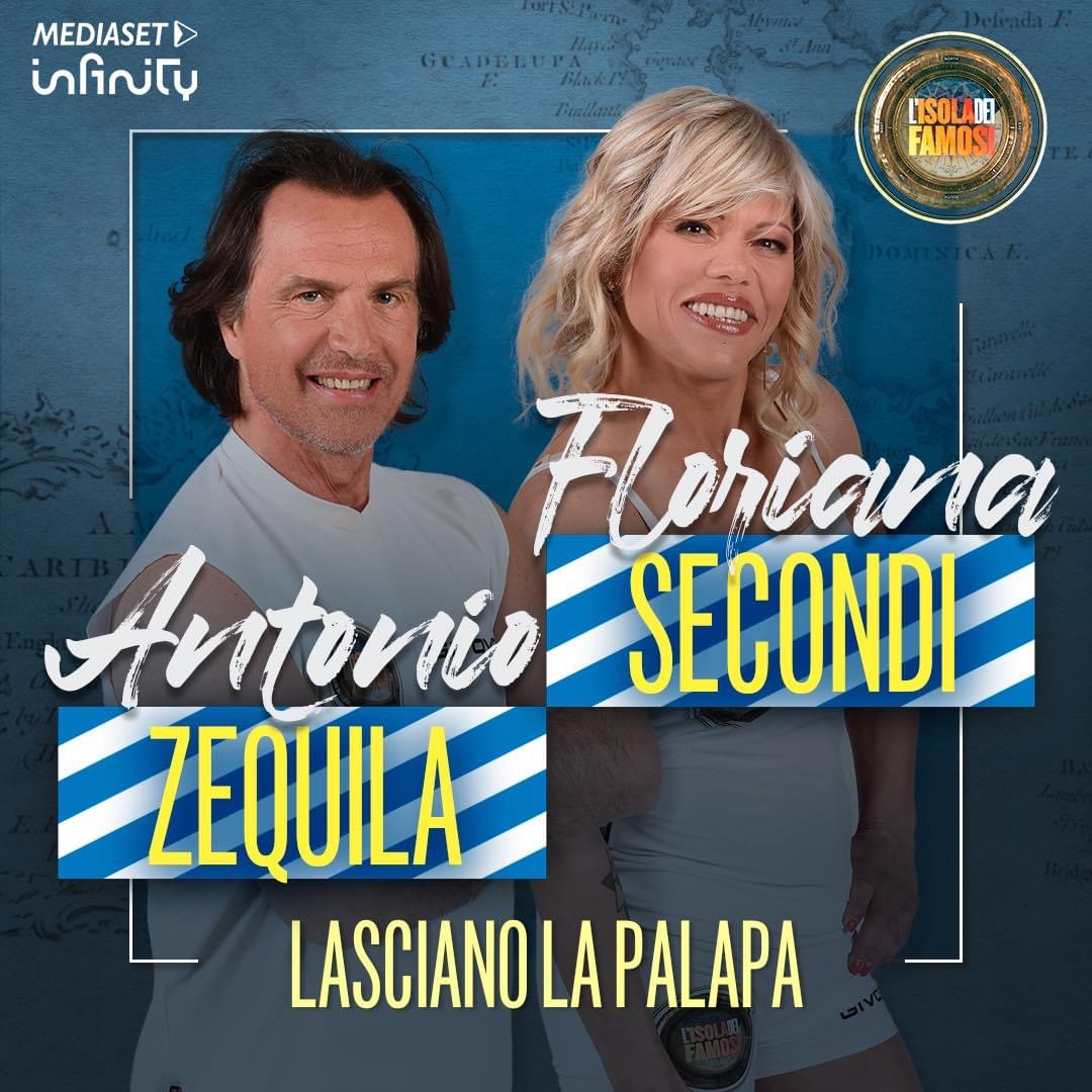 LIVE Isola dei Famosi. Puntata di Lunedì 28 Marzo. Antonio Zequila e Floriana Secondi eliminati al televoto non accettano Playa Sgamada