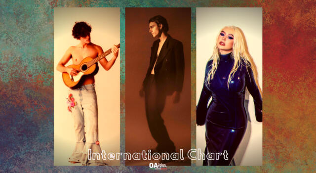 OA PLUS INTERNATIONAL CHART (WEEK 15/2022): podio inedito con Christina Aguilera, Guitarricadelafuente e Tamino