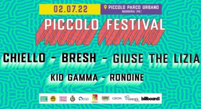 Piccolo Festival 2022: a Bagheria arrivano Chiello, Bresh e Giuse The Lizia