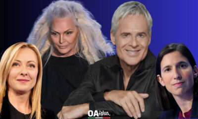 Giorgia Meloni, Anna Oxa, Claudio Baglioni e Elly Schlein