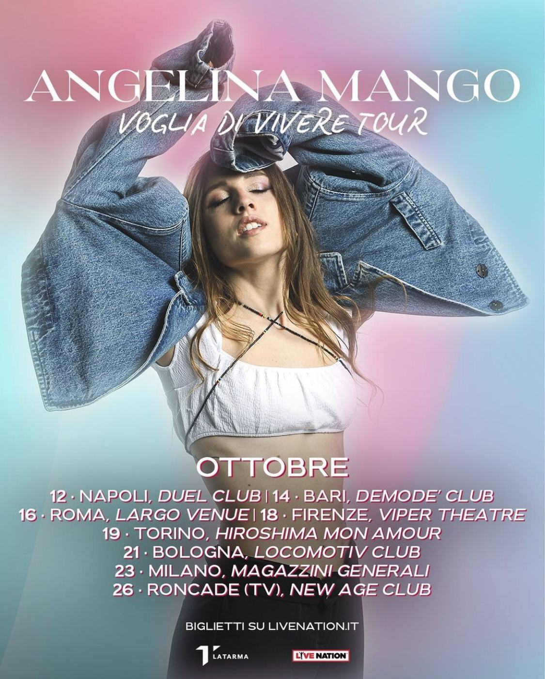Amici 22, Angelina Mango parte in concerto in autunno: ecco le date del "Voglia di Vivere Tour" e dove acquistare i biglietti