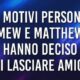 Terremoto ad Amici 23: Mew e Matthew abbandonano la scuola