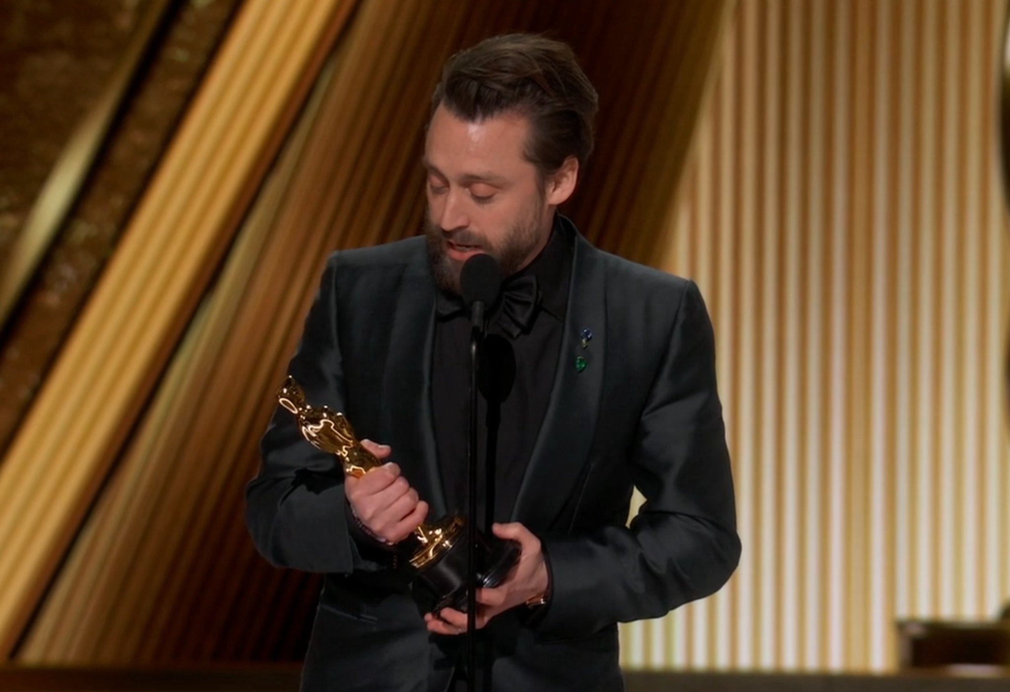 Kieran Culkin vince l'Oscar come miglior attore non protagonista (©Academy)