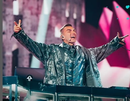 Gabry Ponte durante l'Eurovision 2025