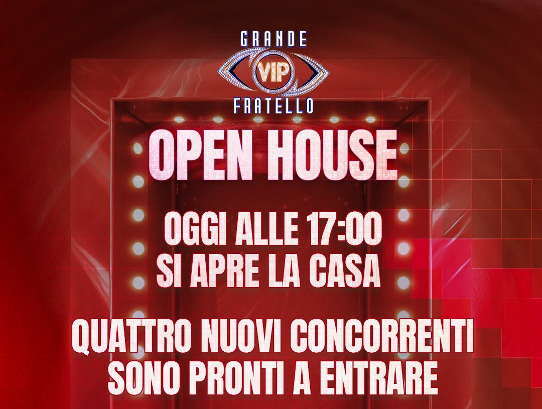 Grande Fratello VIP, oggi l'ingresso dei primi 4 concorrenti. Chi sono