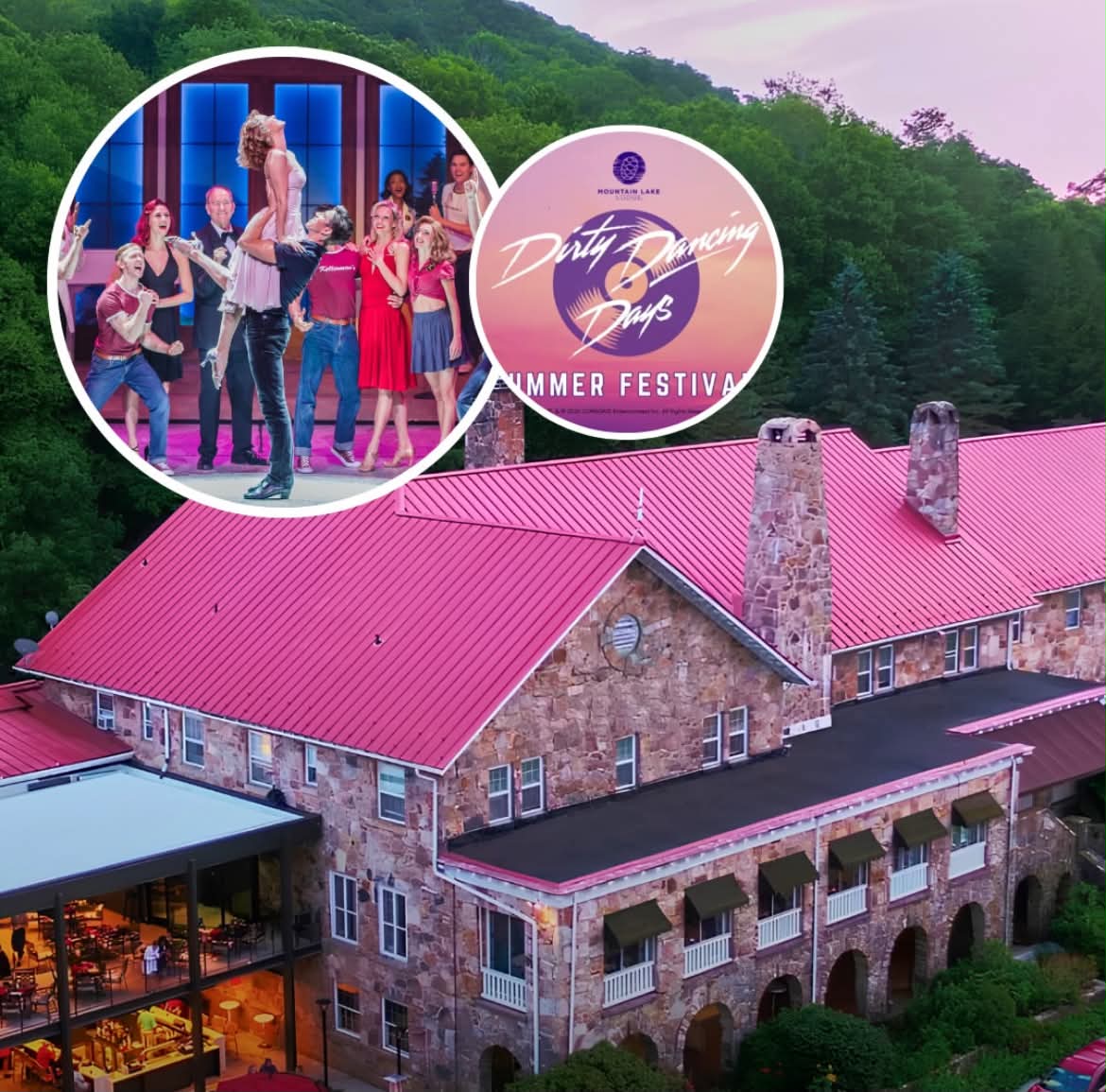Mountain Lake Lodge, il resort dei Kellerman, ospita il Dirty Dancing Days