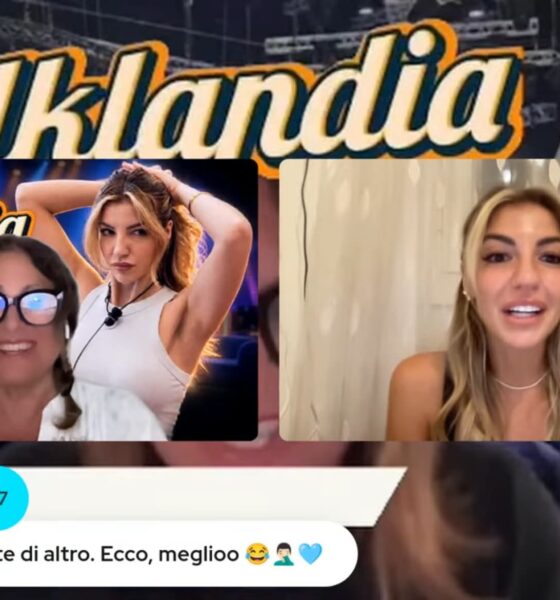 Lucia Ilardo a Talklandia: "Il Trono? Direi di sì. Con Renato (che si è reso protagonista di un inatteso siparietto in diretta) ci ho provato solo io. Non è andata"